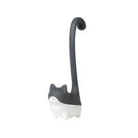 Cute Tea Infuser by OTOTO shaped like a cat with a long curled tail, perfect for steeping loose leaf tea in mugs. Fun tea accessory for kitchen or gifting.
