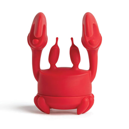 Cute Tea Infuser by OTOTO shaped like a red crab, a fun tea accessory perfect for loose leaf tea and a quirky kitchen gadget gift idea.