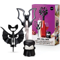 Halloween Bat Kitchen Scissors - OTOTO Elizabat Shears with bat-wing handles and stainless steel blades, part of a spooky kitchen gadget set.