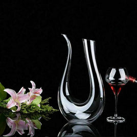 Crystal U-shaped 1500ml Wine Decanter | ORANGE KNIGHT & CO.