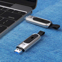 2022 Gadgets Electronic USB Flash Memory Push and Pull USB Key Stick with Leather Loop | ORANGE KNIGHT & CO.