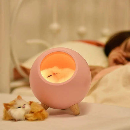 LED Cat Light USB Touch Night Llight Bionic Cat Stepless Dimming Atmosphere Night Light Room Decoration Lamp Holiday Gift - ORANGE KNIGHT & CO.