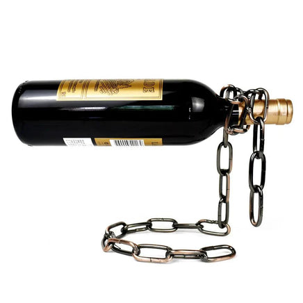 Magic Iron Chain Wine Bottle Holder | ORANGE KNIGHT & CO.