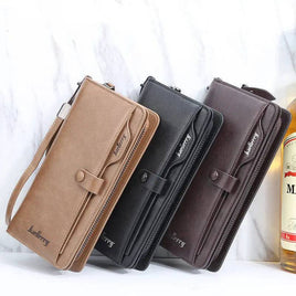 Men's Retro Multifunction Phone Bag Wallet - ORANGE KNIGHT & CO.