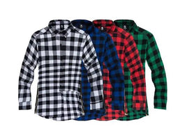 Mens Fashion Hip Hop Shirts Streetwear Urban Clothing Hiphop Men Clothes Plaid Zipper Shirt | ORANGE KNIGHT & CO.