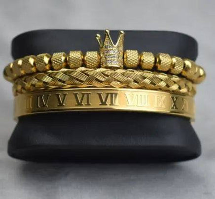 Roman Royal Charm Men Bracelets Stainless Steel | ORANGE KNIGHT & CO.