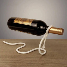 Suspended Rope Wine Bottle Holder | ORANGE KNIGHT & CO.