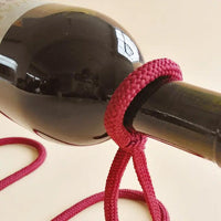 Suspended Rope Wine Bottle Holder - ORANGE KNIGHT & CO.