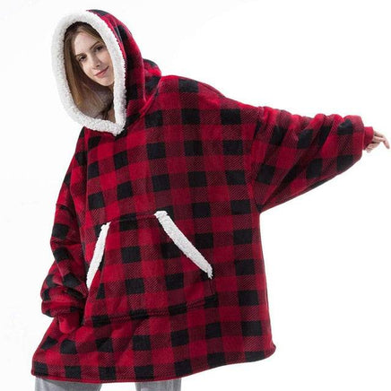 Hooded Winter Soft Plush Fleece Sofa Blanket | ORANGE KNIGHT & CO.