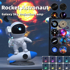 Rocket Astronaut Galaxy Starry Sky Projector Lamp Desktop | ORANGE KNIGHT & CO.