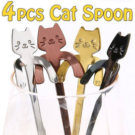 Cute Cat Coffee Spoon - ORANGE KNIGHT & CO.