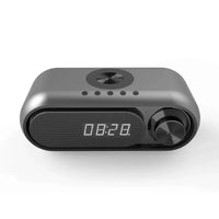 10W Wireless Charging Alarm Clock Radio Bluetooth Speaker With Microphone Gadgets Electronic Bluetooth Speaker Box | ORANGE KNIGHT & CO.