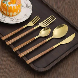 Wooden Handle Cutlery Set | ORANGE KNIGHT & CO.
