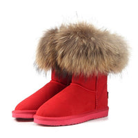 Women's Fox Fur Snow Boots - ORANGE KNIGHT & CO.