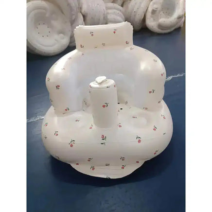 Inflatable baby chair for dining and bath with safety features