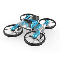 Remote control transforming motorcycle drone toy