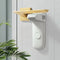 Safety Door Lever Lock in white, securely installed on a door lever, designed to prevent unauthorized access and ensure child safety.