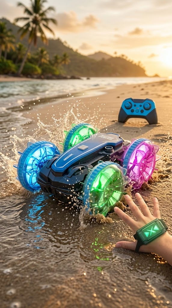 Amphibious Remote Control Car Waterproof Remote Control Car by@Outfy