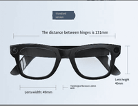 Smart glasses with adjustable lens and dimensions