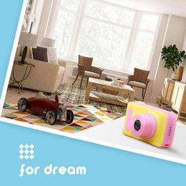 Kids' toy camera in living room