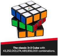 Rubik's Cube, The Original 3x3 Cube 3D Puzzle Fidget Cube Stress Relief Fidget Toy Brain Teasers Travel Games for Adults and Kids Ages 8+