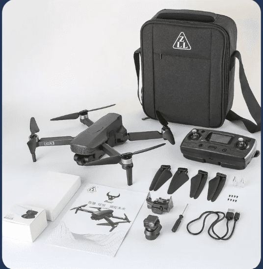 SG908MAX drone with accessories and carrying case for aerial photography