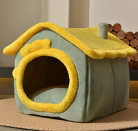 Enclosed Pet Bed for Cats and Small Dogs