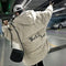 Men's Winter Hooded Puffer Jacket in beige with 'Want to do Just do it' text, oversized Korean-style design for trendy winterwear.
