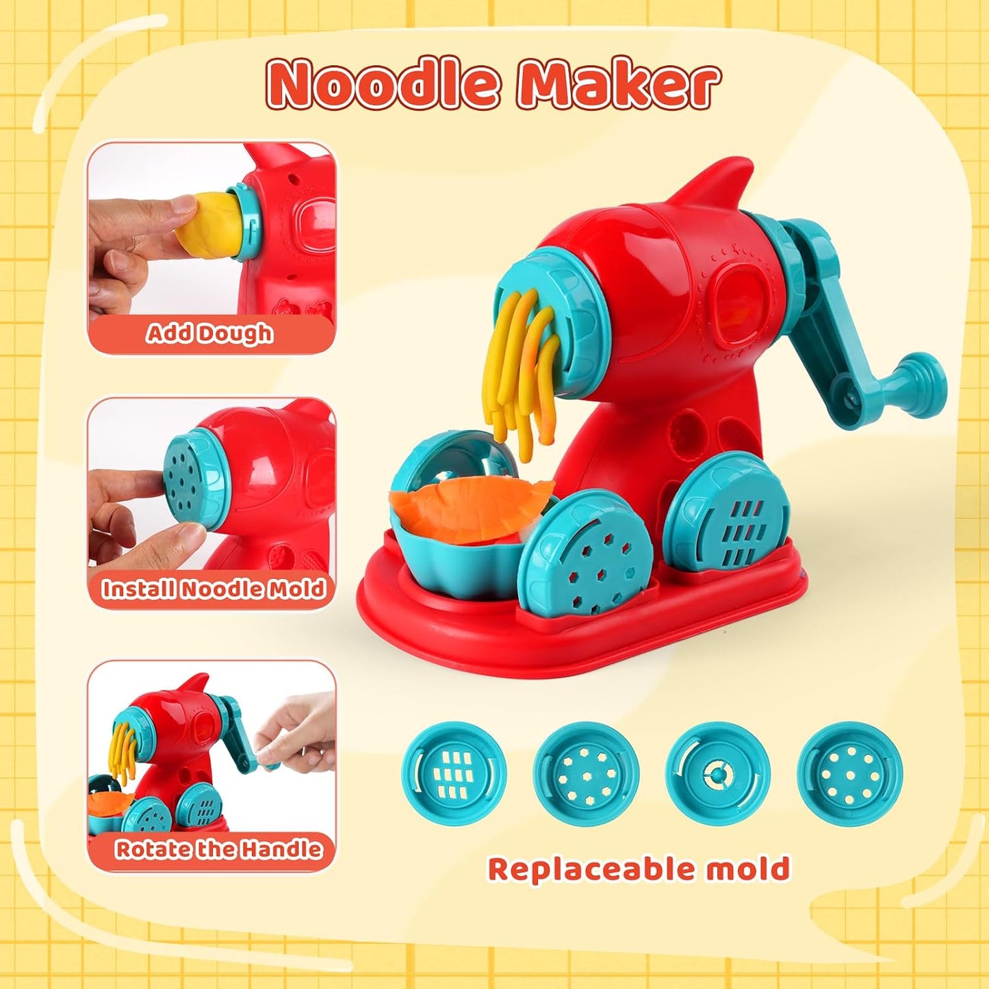 Kids Playdough Kitchen Set for Creative Chefs