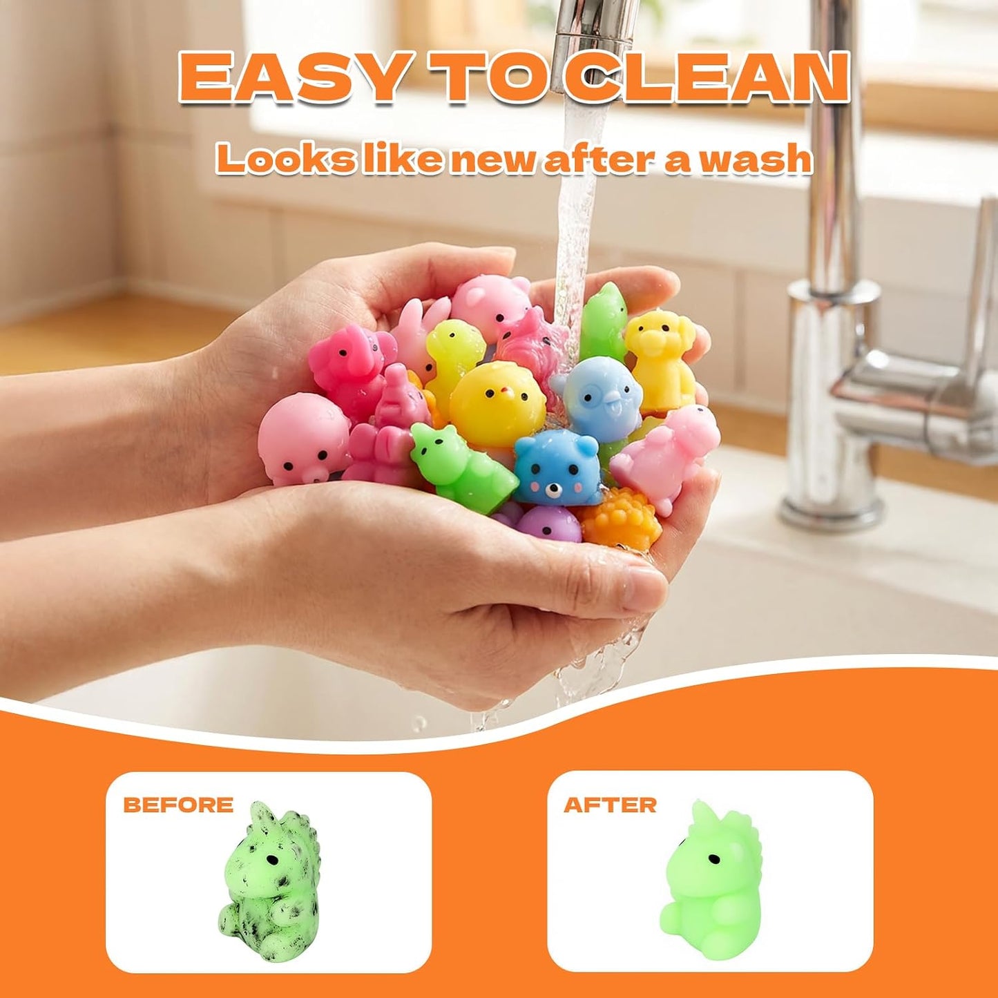 Mochi Squishy Toys for Kids and Adults - 120PCS Pack
