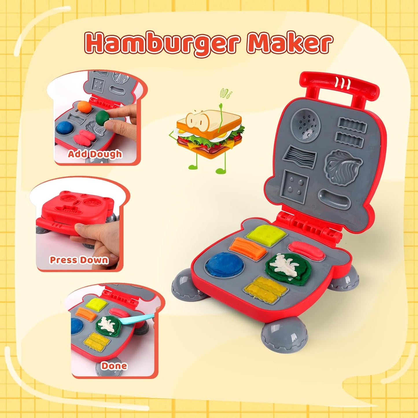 Kids Playdough Kitchen Set for Creative Chefs