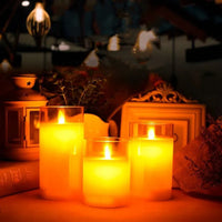 USB Rechargeable Flameless Candles for Ambient Lighting