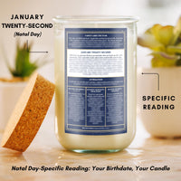 Birthday Candles - Custom Birthdate Astrological Zodiac Scented Candles. Astrology Gifts. All Natural Soy Wax. 75+ Hour Burn Time. Made in USA - September 9