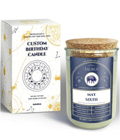 Birthday Candles - Custom Birthdate Astrological Zodiac Scented Candles. Astrology Gifts. All Natural Soy Wax. 75+ Hour Burn Time. Made in USA - September 9