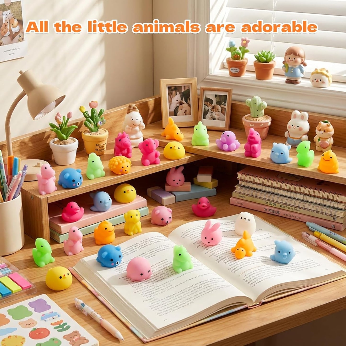 Mochi Squishy Toys for Kids and Adults - 120PCS Pack