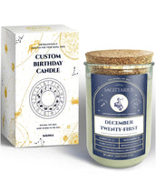 Birthday Candles - Custom Birthdate Astrological Zodiac Scented Candles. Astrology Gifts. All Natural Soy Wax. 75+ Hour Burn Time. Made in USA - September 9