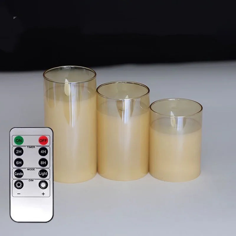 USB Rechargeable Flameless Candles for Ambient Lighting