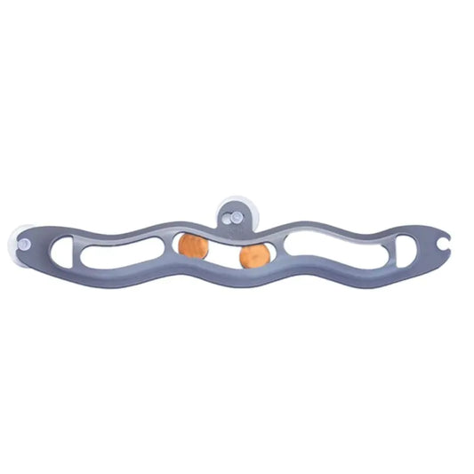 Suction cup window track ball cat toy for feline play