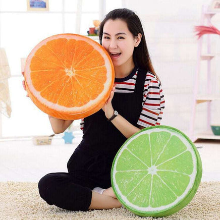 Kiwi fruit plush cushion for home