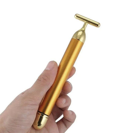 Energy 24K Gold T Beauty Bar Facial Roller Massager | ORANGE KNIGHT & CO.