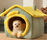 Enclosed Pet Bed for Cats and Small Dogs