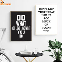 Motivational Inspiring Quotes Wall Art Canvas