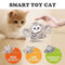 Interactive owl-shaped cat toy with flapping wings, featuring high, low, and intermittent frequency modes for playful cats.