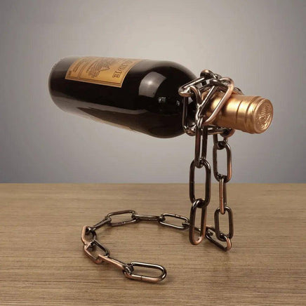 Magic Iron Chain Wine Bottle Holder | ORANGE KNIGHT & CO.