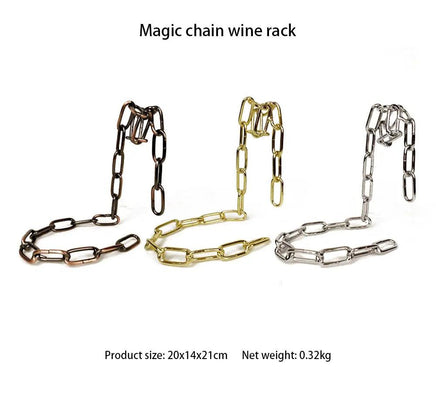 Magic Iron Chain Wine Bottle Holder | ORANGE KNIGHT & CO.