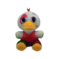 White and pink bird NAF plush toy with colorful accents, perfect for imaginative play.