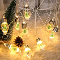 New LED Wishing Bottle String Lights Battery Powered Christmas Tree Bulbs Fairy Garland Lights For Party Holiday Decoration | ORANGE KNIGHT & CO.