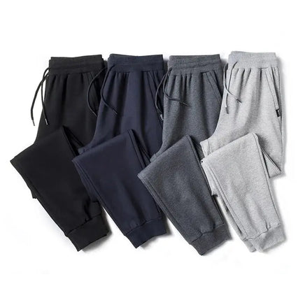 Crossfit Track Sweatpants in black, navy, dark gray, and light gray colors, showcasing a stylish and comfortable design for gym and casual wear.