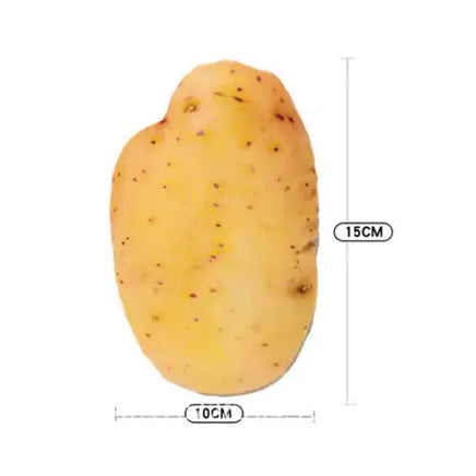 Potato-shaped Meat Games Pet Toy with realistic texture, measuring 15cm in height and 10cm in width, perfect for dogs.