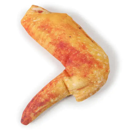 Meat Games Pet Toy shaped like a chicken wing, designed as a chew toy for dogs. Interactive and fun pet toy for playful dogs.